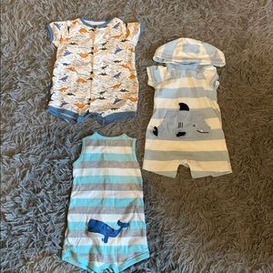 Baby Boy Carter’s Romper Bundle 6 mo